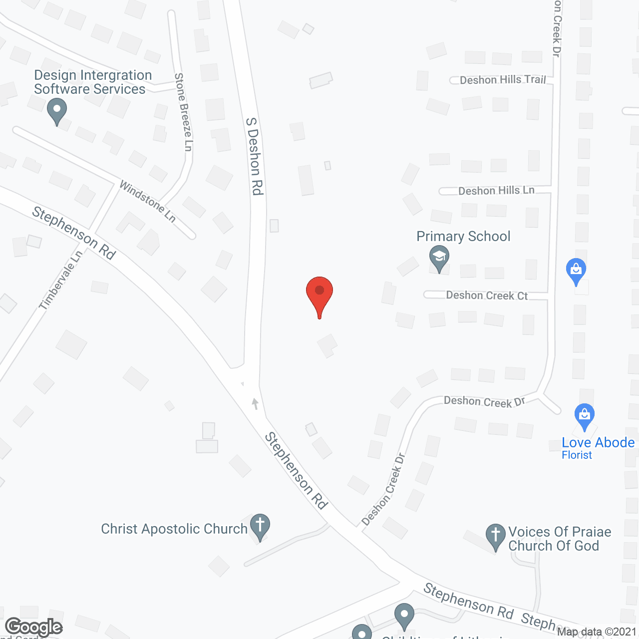 Map of the neighborhood around South Deshon Manor Personal Care Home