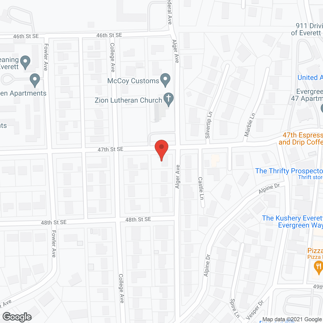 Map of the neighborhood around Cole AFH