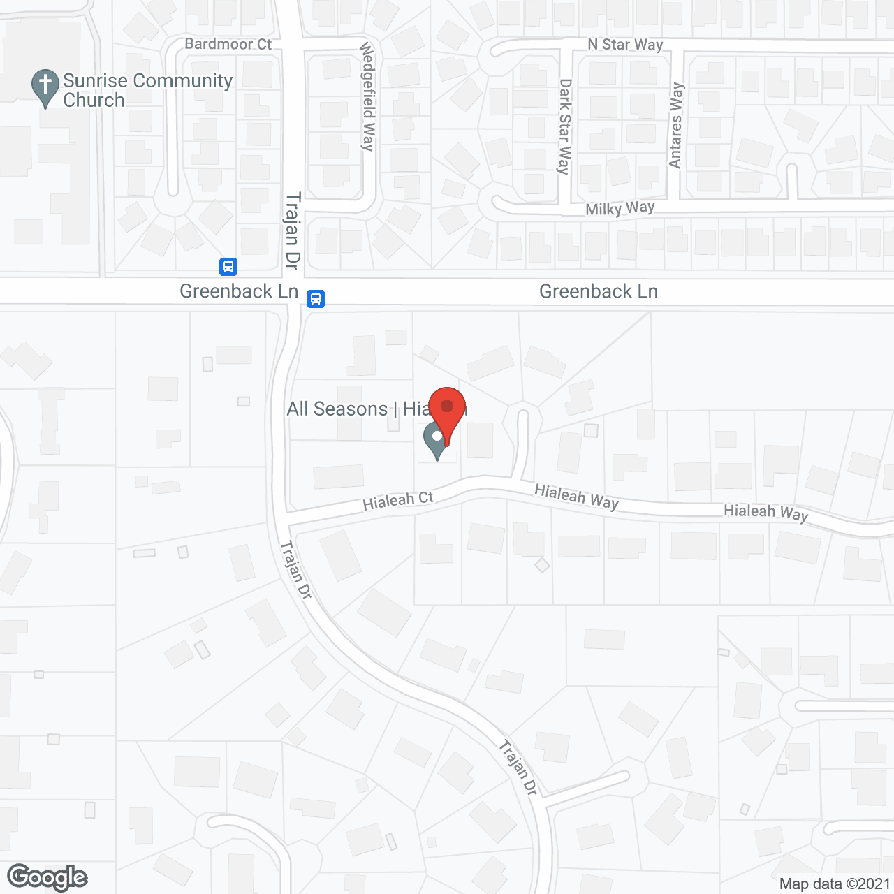 Map of the neighborhood around Hialeah Terrace