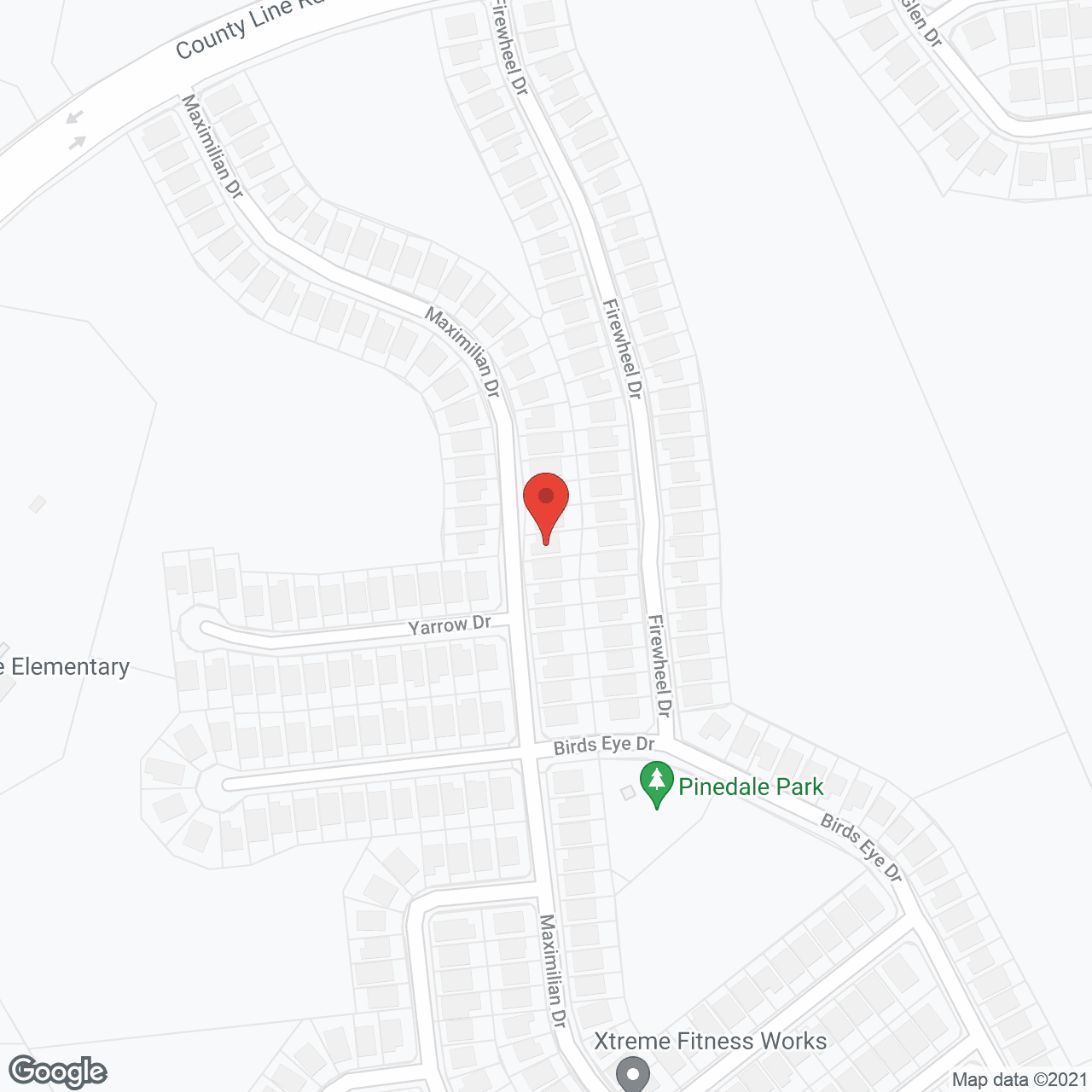 Map of the neighborhood around Wesley House 1