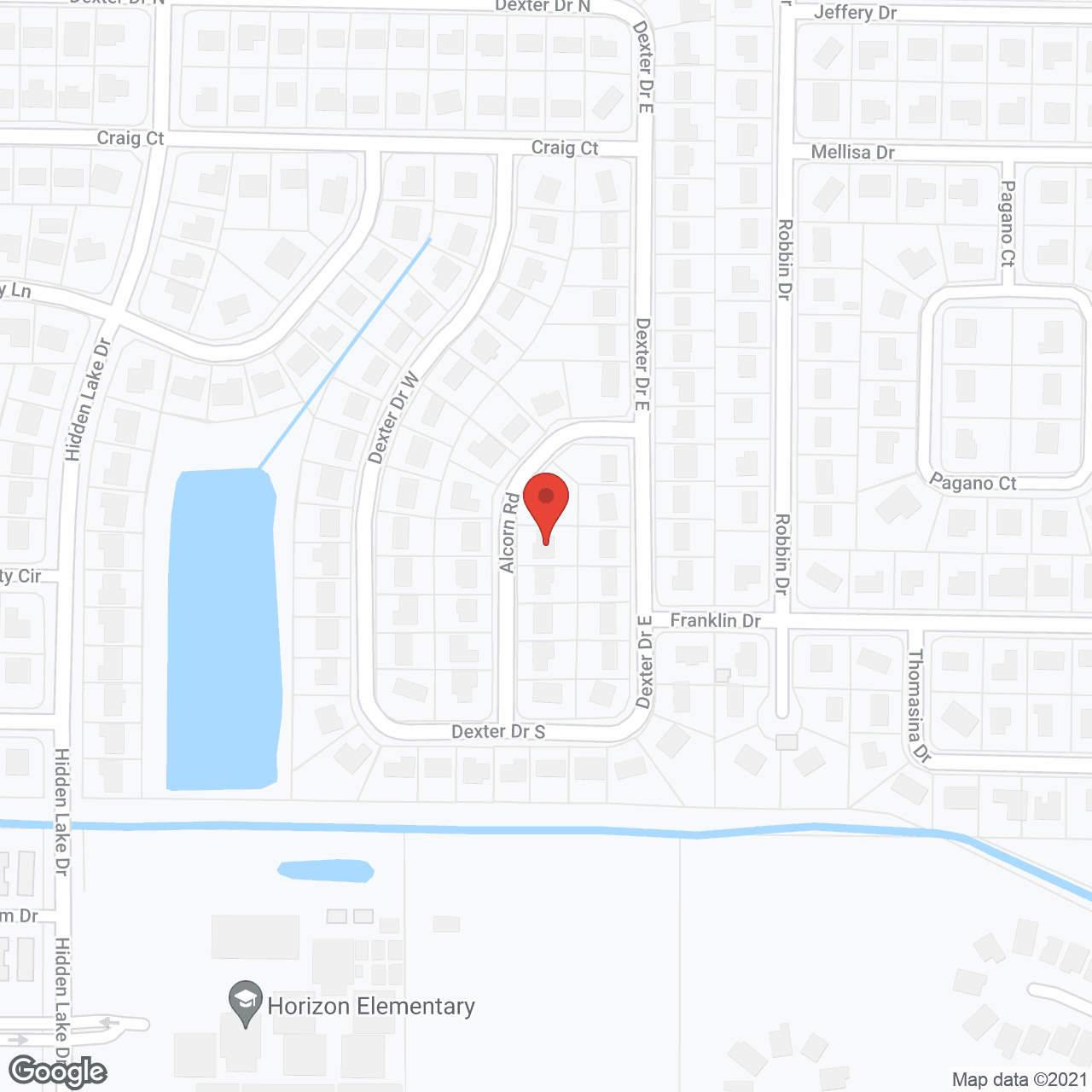 Map of the neighborhood around Fran's Elderly Care