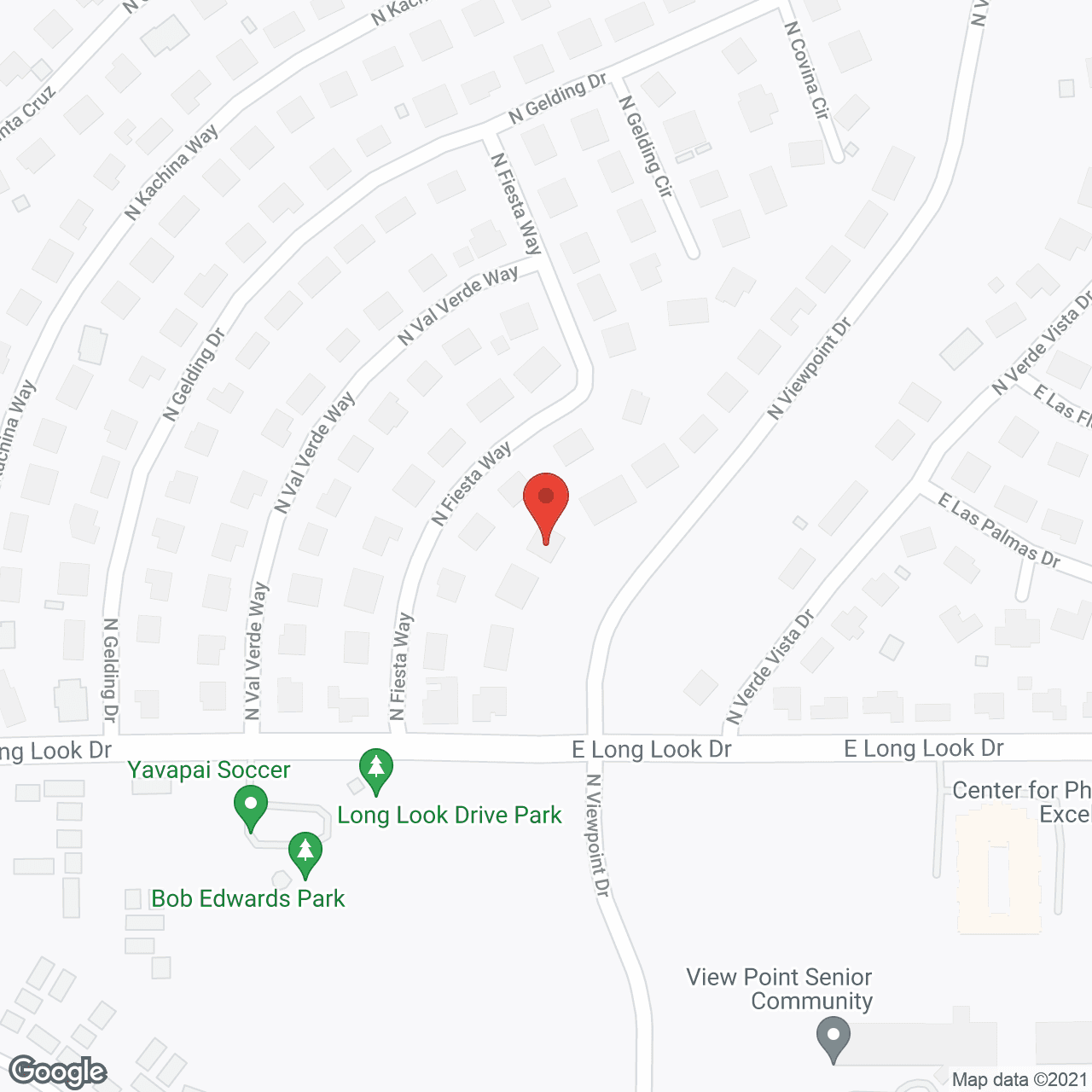 Map of the neighborhood around Erin's Garden