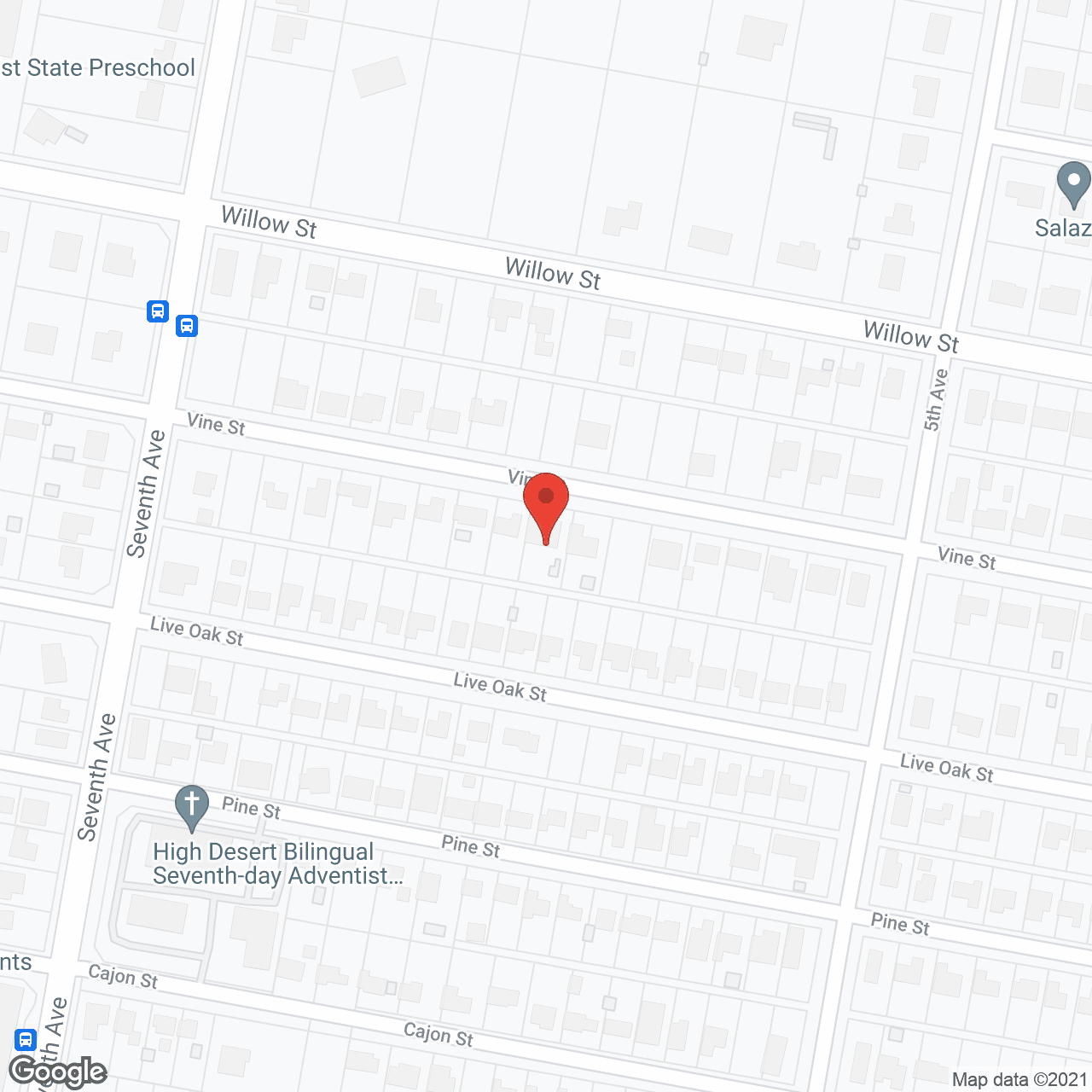 Map of the neighborhood around D'Vine Home