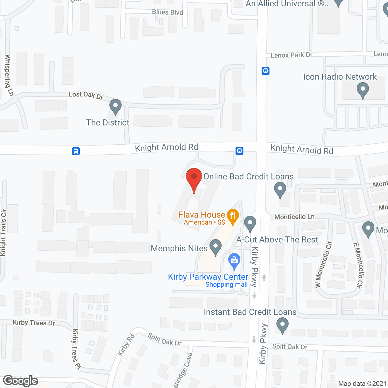 Map of the neighborhood around Legacy Assisted Living and Memory Care at Lenox