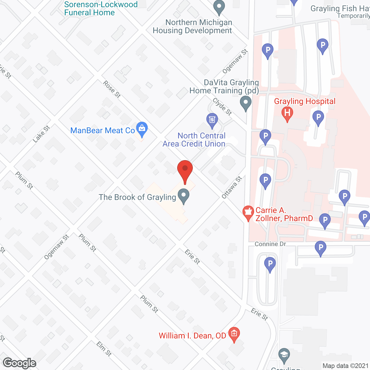 Map of the neighborhood around The Brook of Grayling