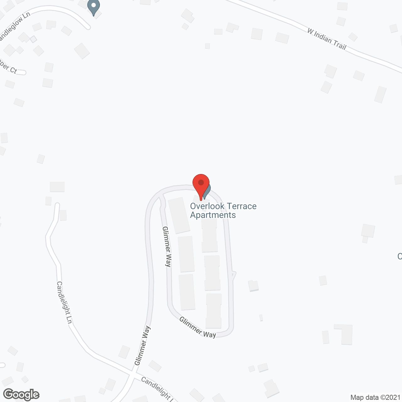 Map of the neighborhood around Overlook Terraces