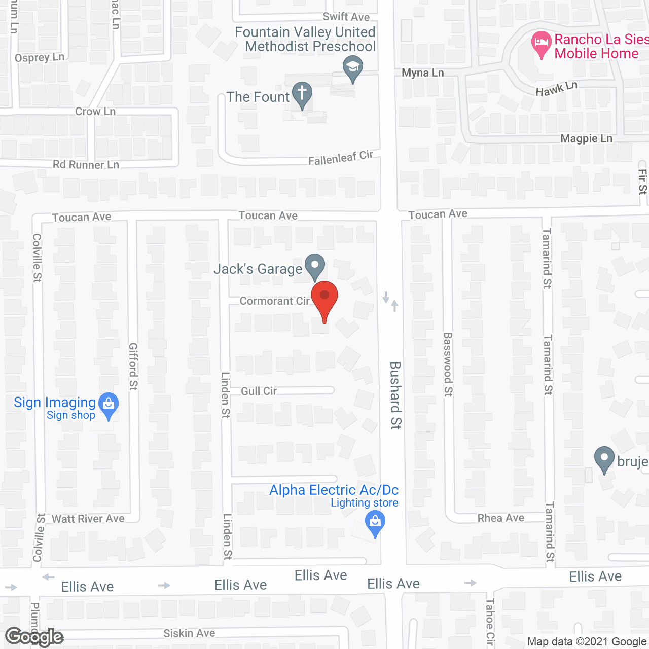 Map of the neighborhood around Gardenia Home Care II
