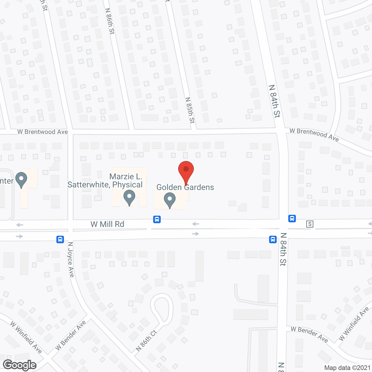 Map of the neighborhood around Golden Gardens