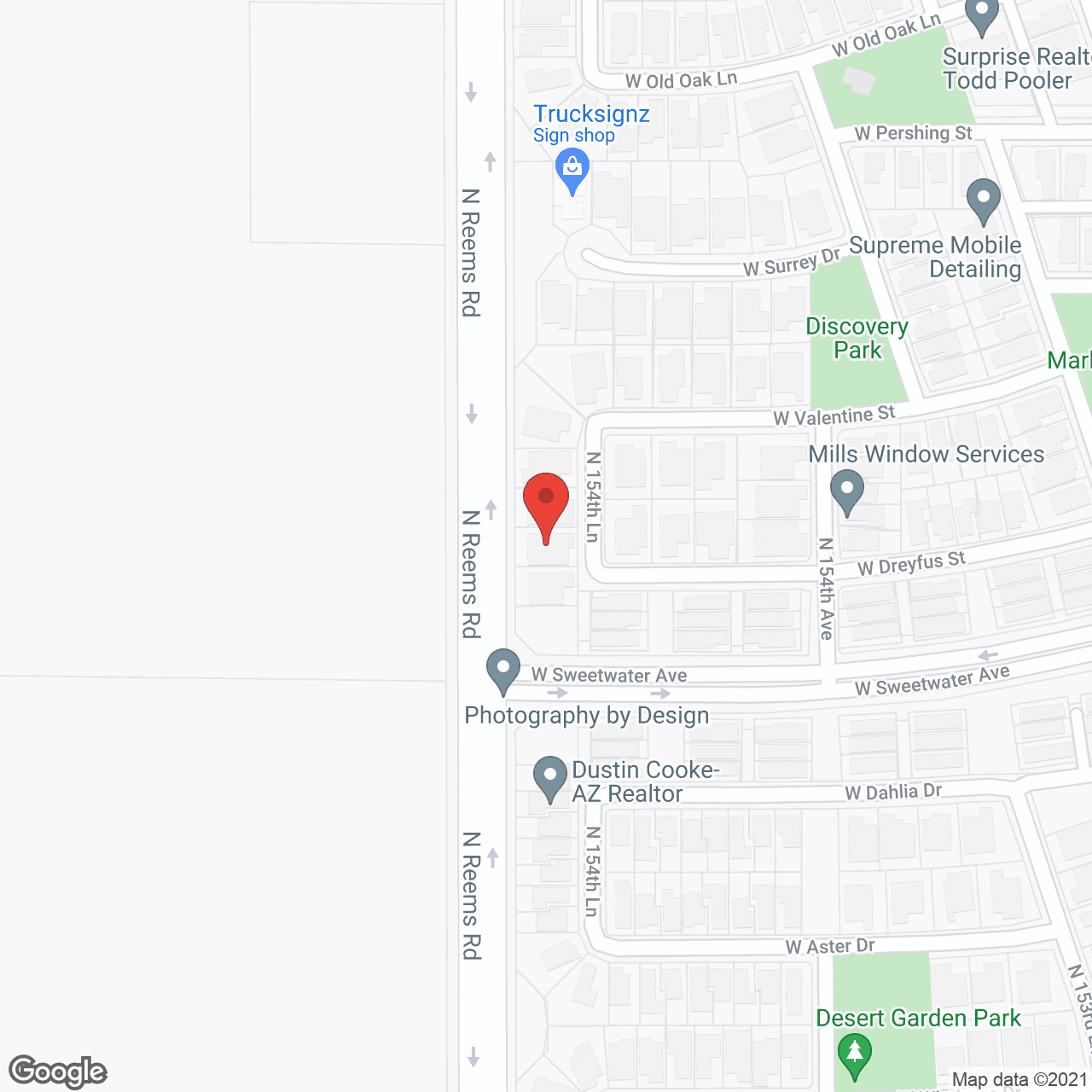 Map of the neighborhood around Home Care at Marley Park