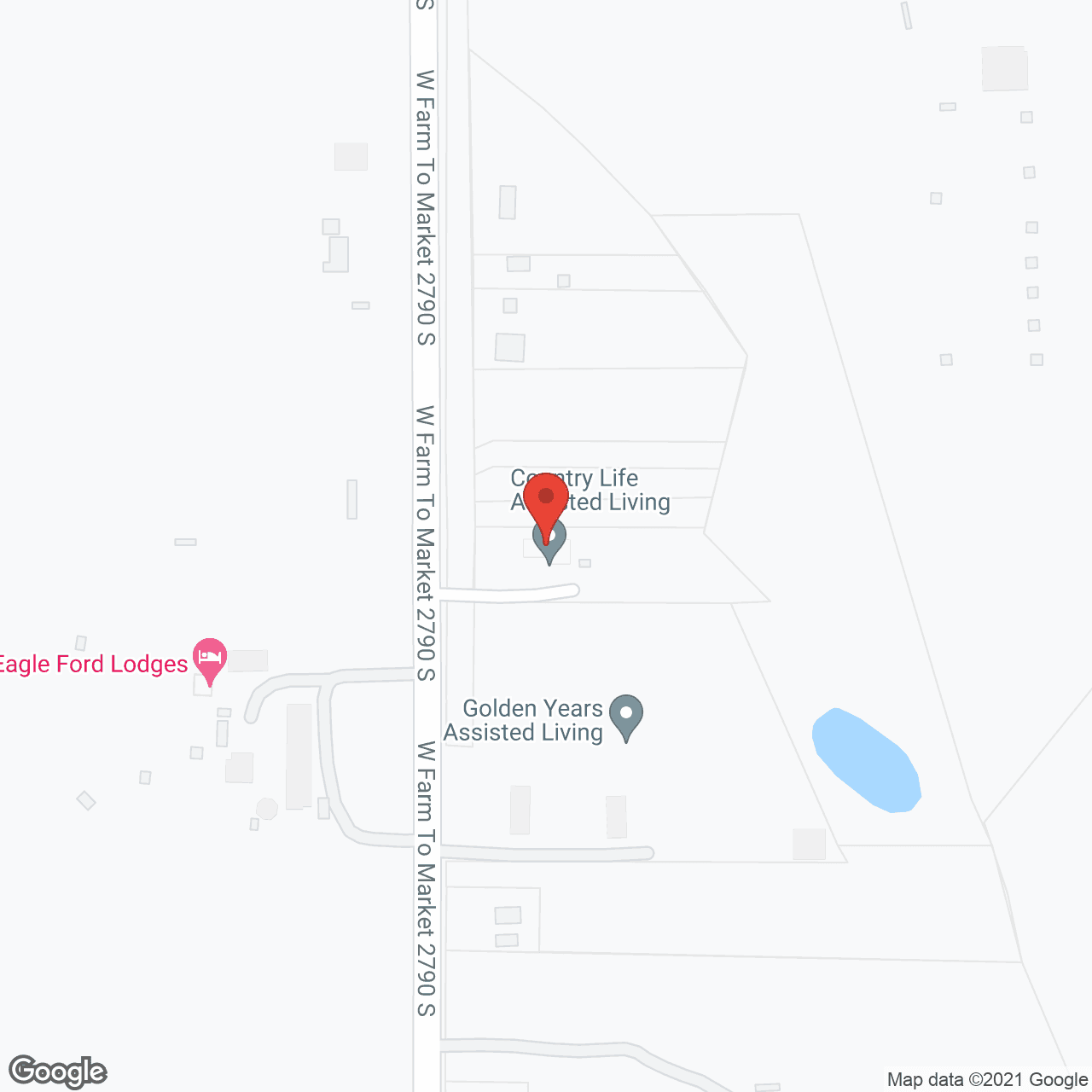 Map of the neighborhood around Country Life Assisted Living