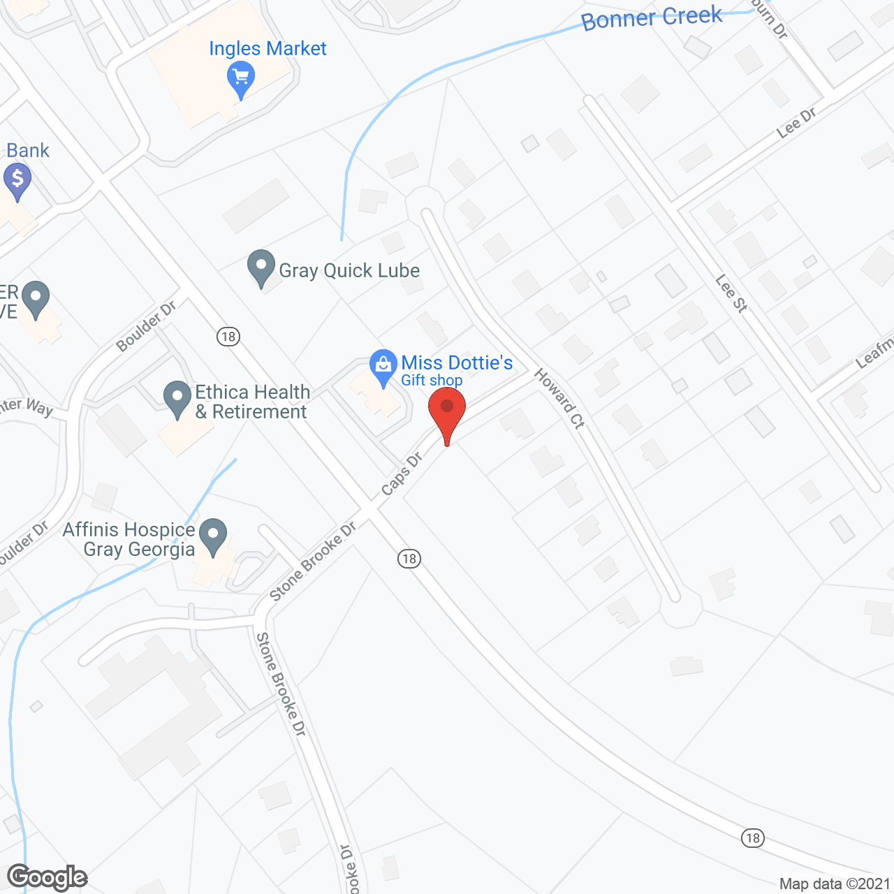 Map of the neighborhood around Stone Brooke Suites
