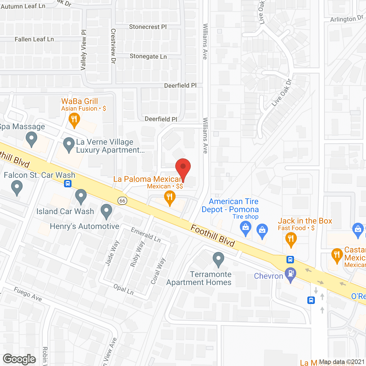 Map of the neighborhood around Vintage Grove