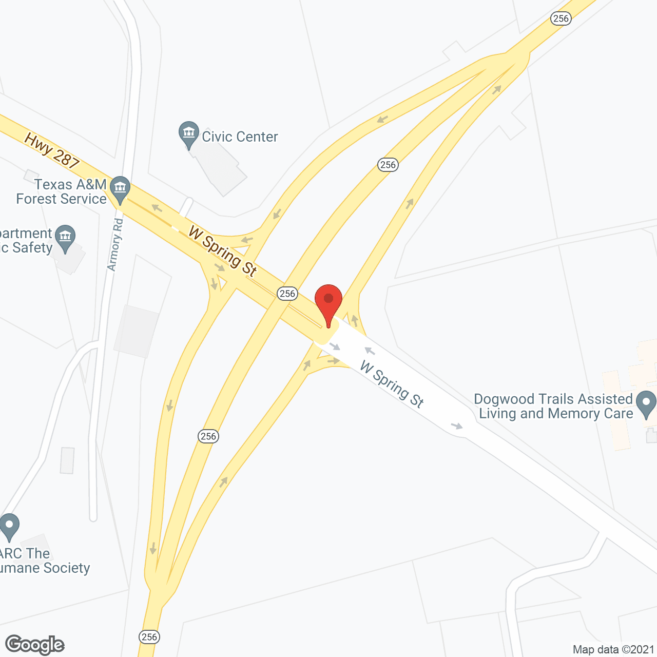 Map of the neighborhood around Dogwood Trails Assisted Living and Memory Care