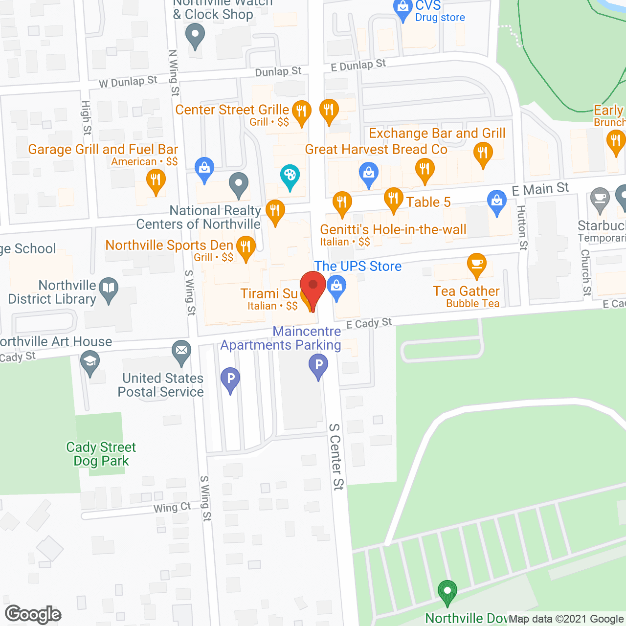 Map of the neighborhood around Maincentre