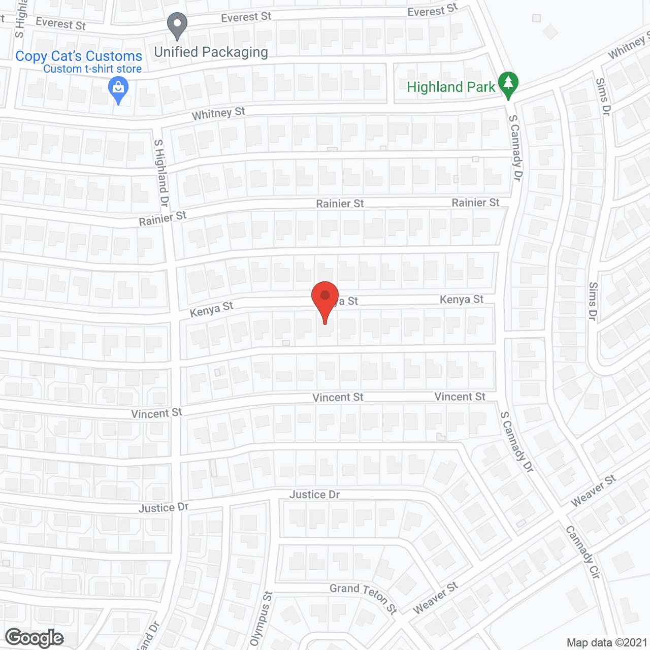 Map of the neighborhood around Passionate Living Inc