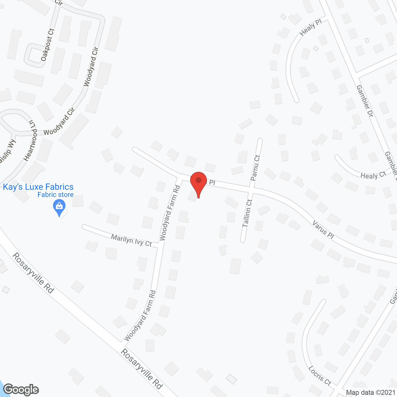 Map of the neighborhood around Golden Manor