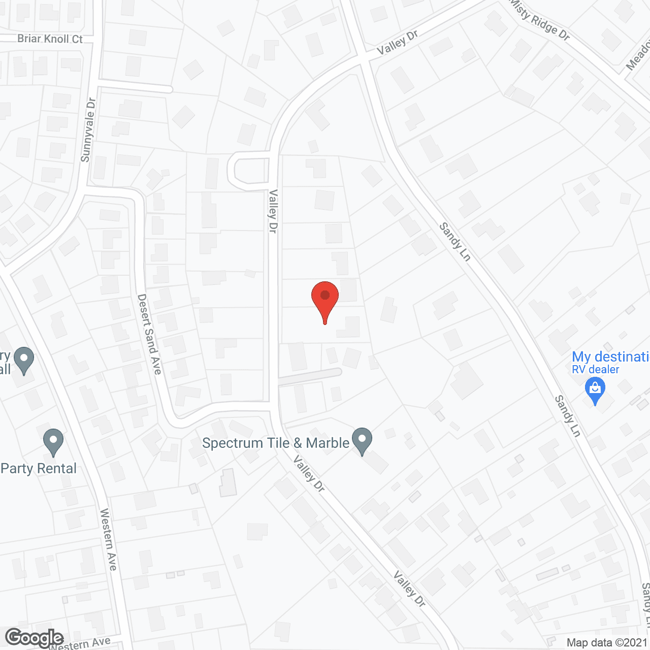 Map of the neighborhood around Alicia Pines Residential Care