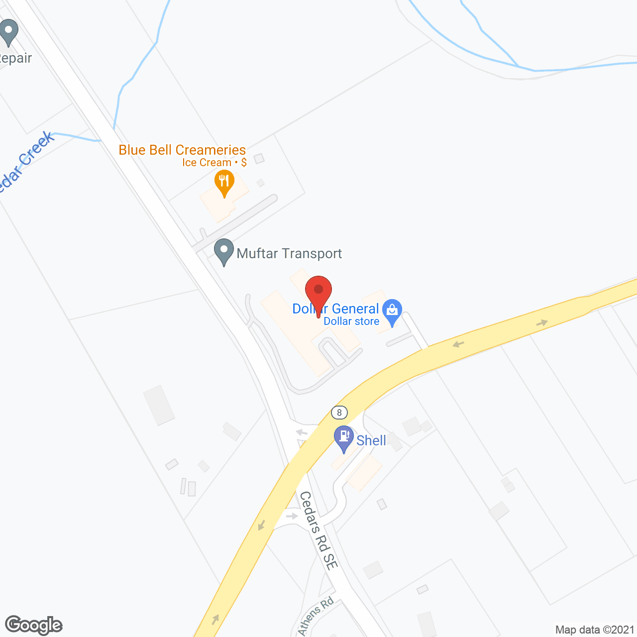 Map of the neighborhood around Hope Memory Care