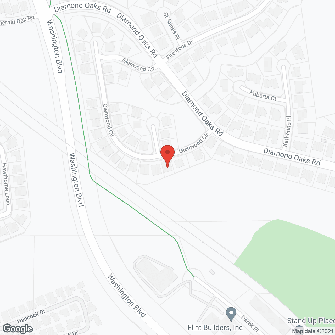Map of the neighborhood around Glenwood Garden Manor, Inc