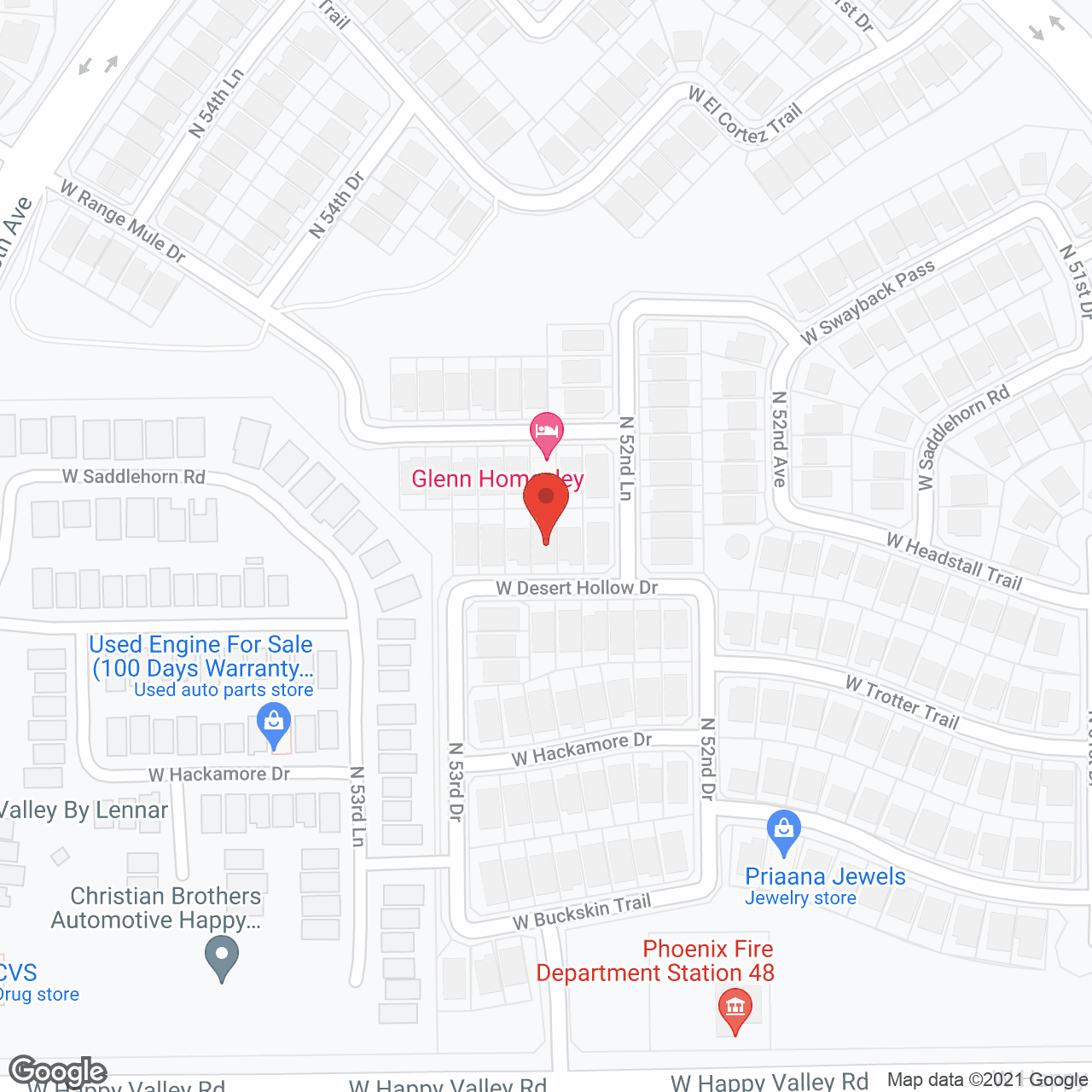 Map of the neighborhood around Rose Villa Assisted Living Home I, LLC