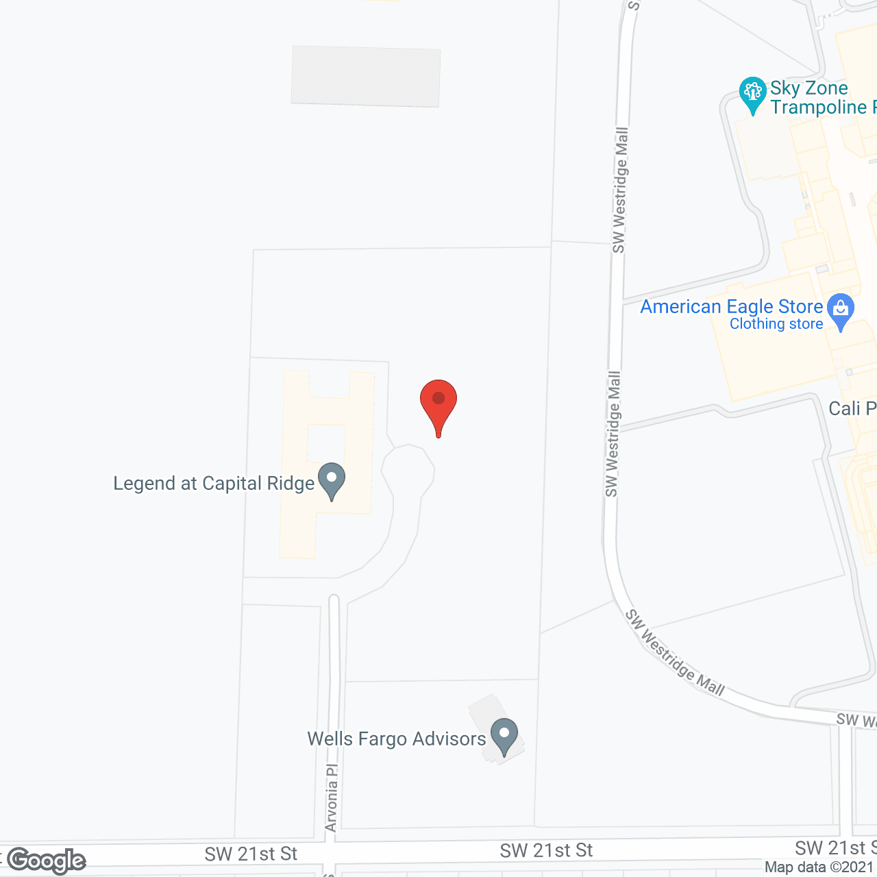 Legend at Capital Ridge in google map