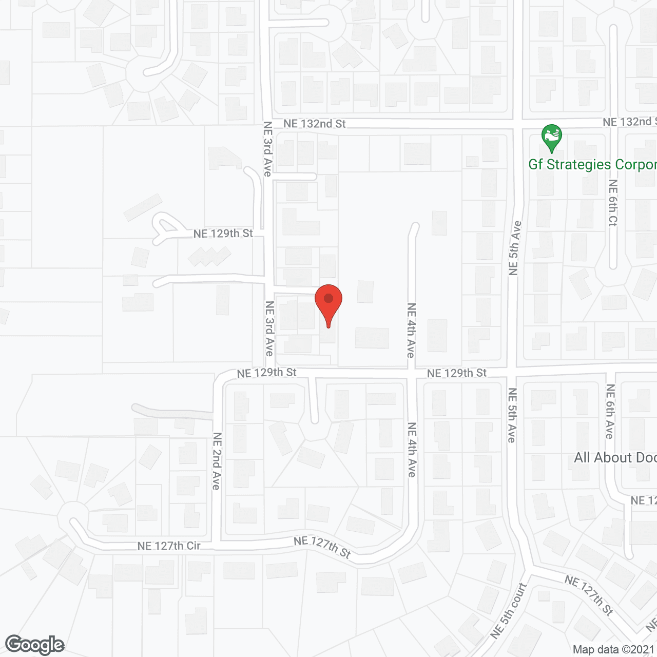 Map of the neighborhood around Dahlia Inn Senior Care