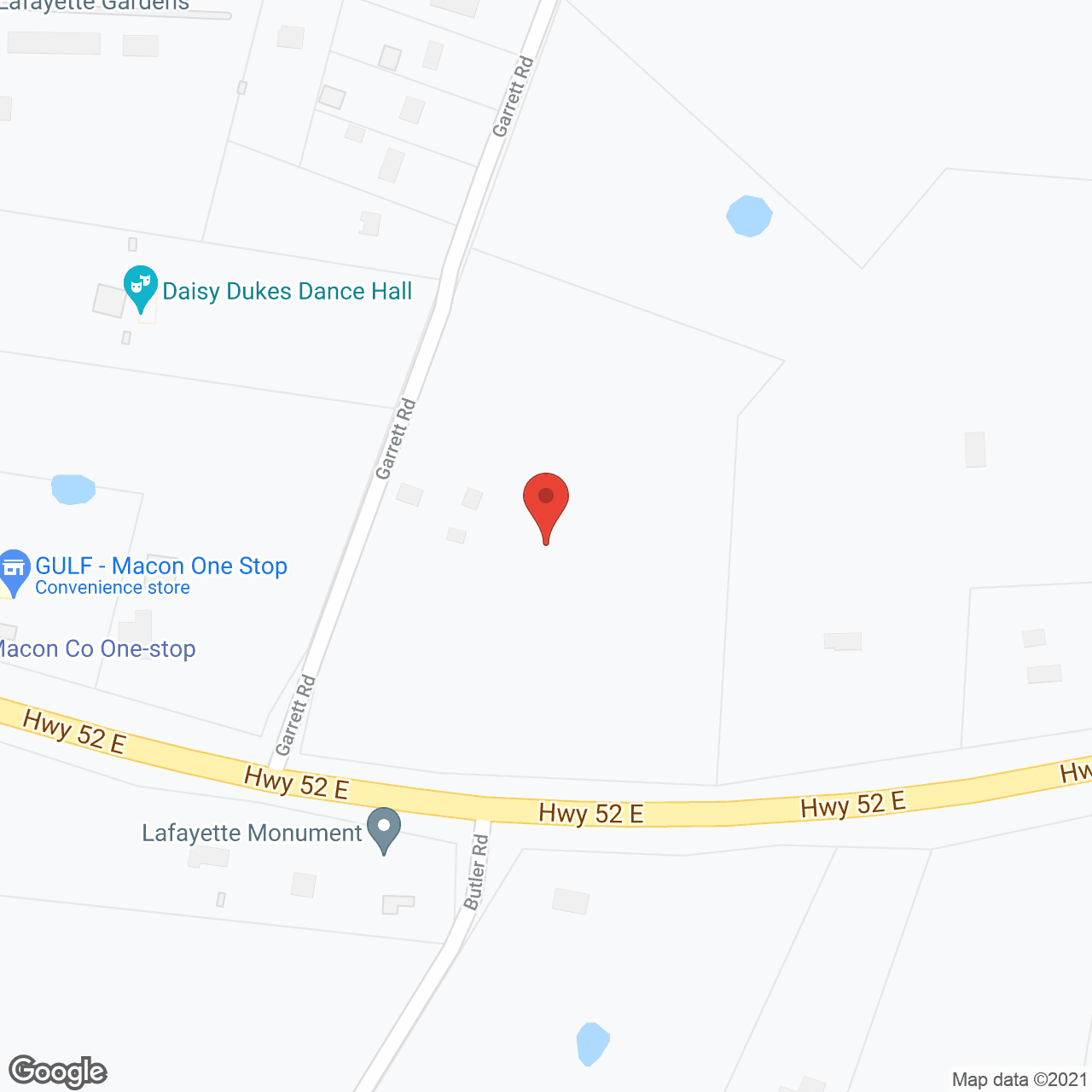 Map of the neighborhood around Stonecrest Assisted Living Facility