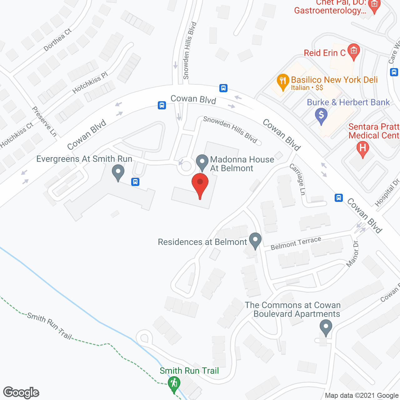 Map of the neighborhood around Madonna House