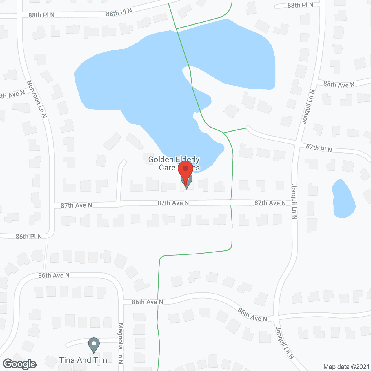 Map of the neighborhood around Golden Pond Home