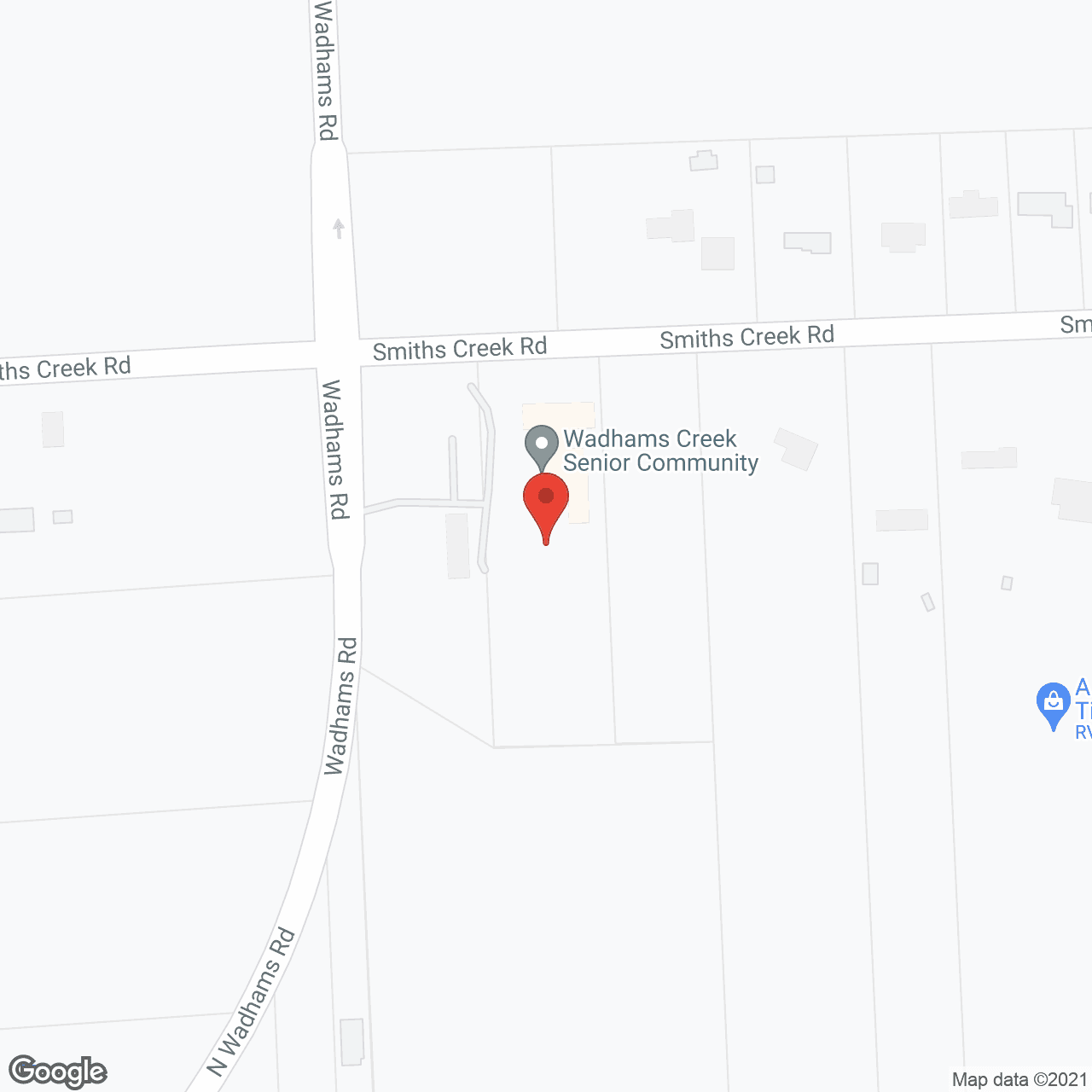Map of the neighborhood around Sandalwood Creek