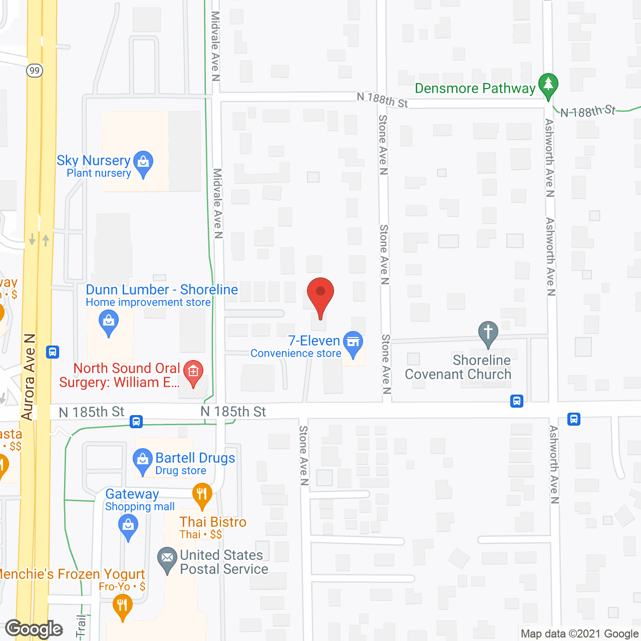 Map of the neighborhood around Best Care Manor
