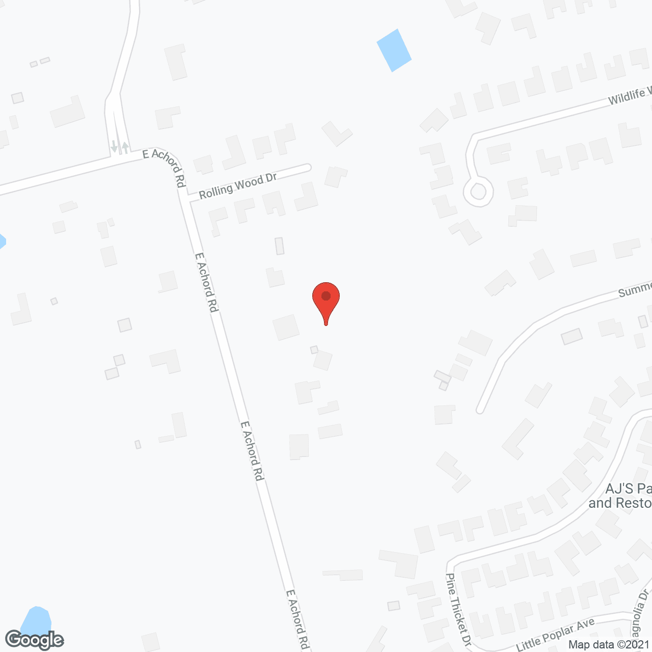 Map of the neighborhood around Fidelis Care V