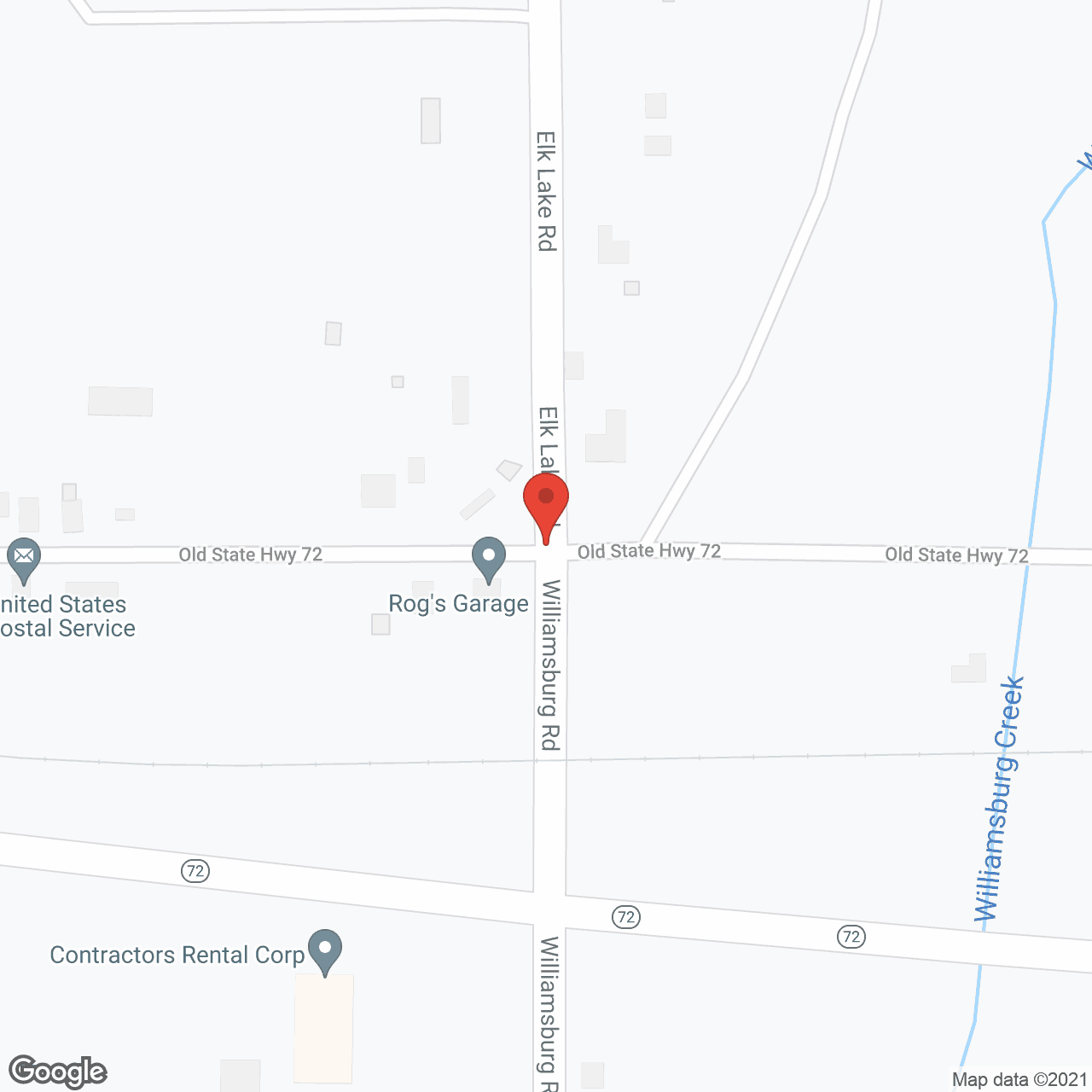 Map of the neighborhood around Cherry Hill Haven of Kalkasha