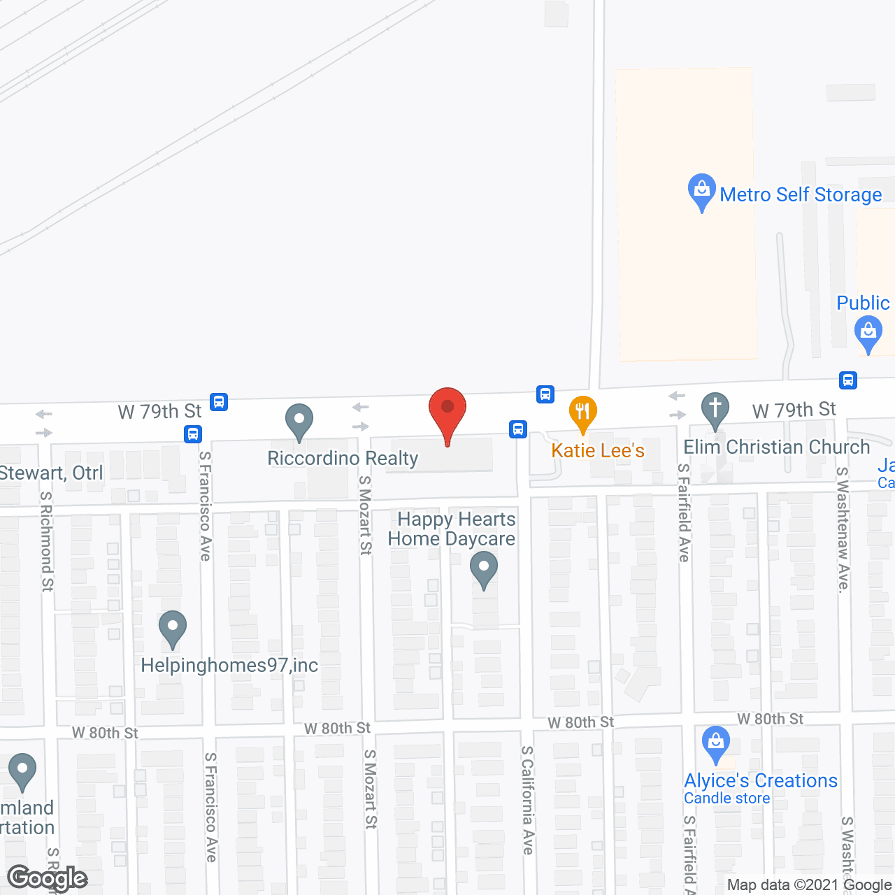 Map of the neighborhood around Wrightwood Senior Apartments