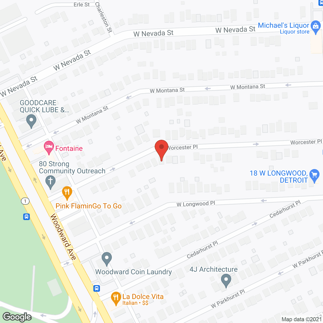 Map of the neighborhood around Sealie Enterprise
