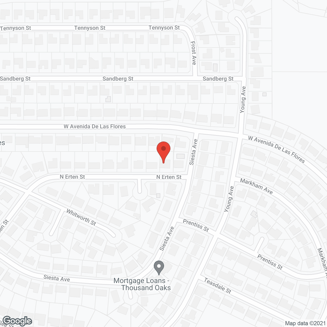 Map of the neighborhood around Taylored Residential Care II