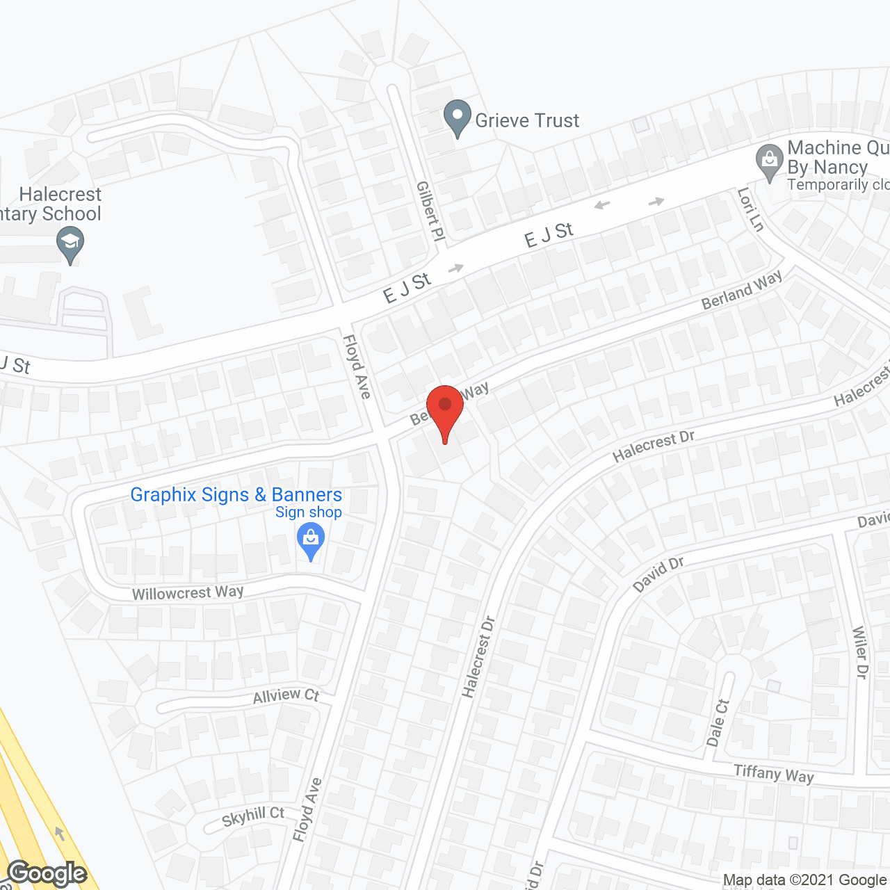 Map of the neighborhood around Berland Home Care II