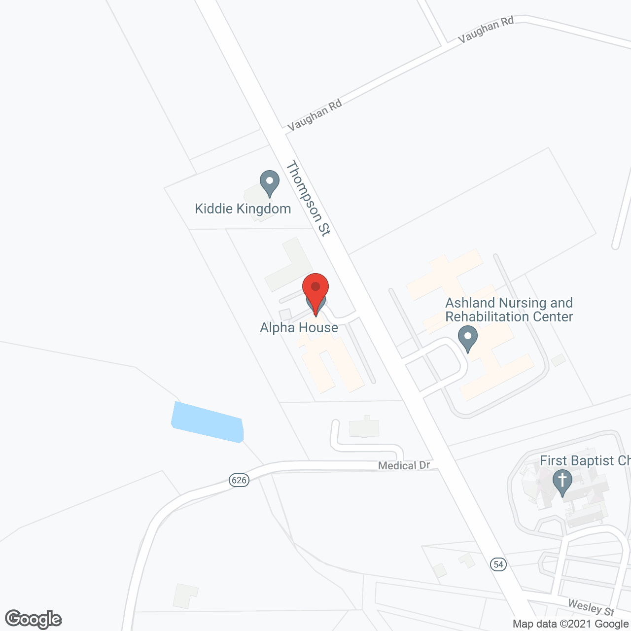 Map of the neighborhood around Hanover Manor Assisted Living and Memory Care