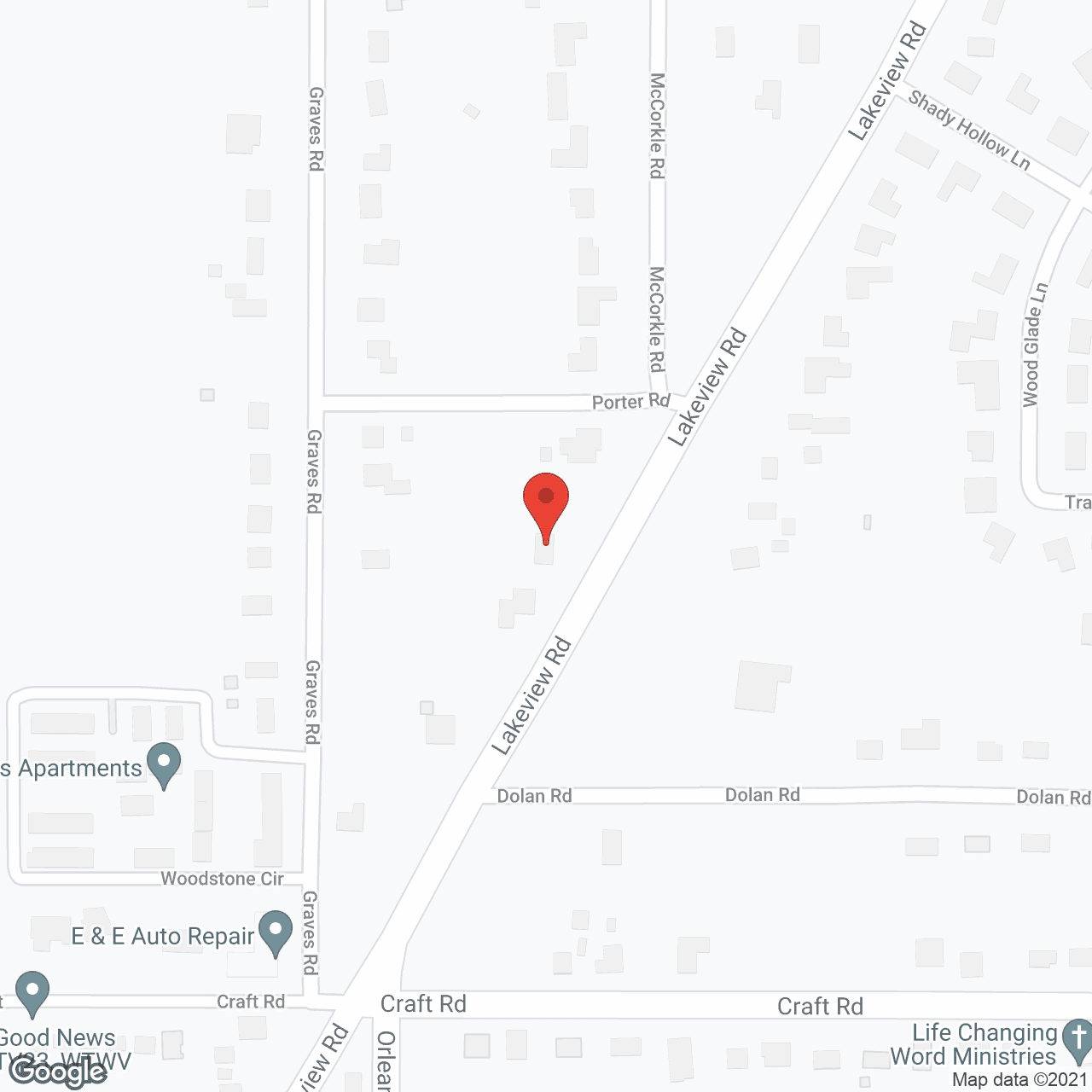 Map of the neighborhood around McCoy Residential Care Home