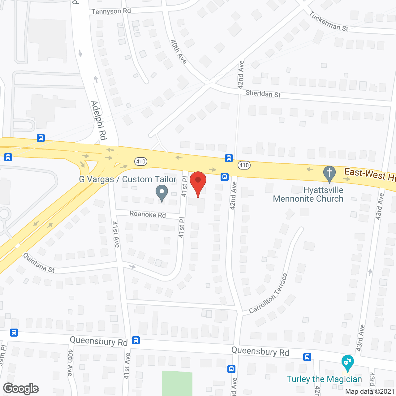 Map of the neighborhood around Mama's Care Assisted Living Inc