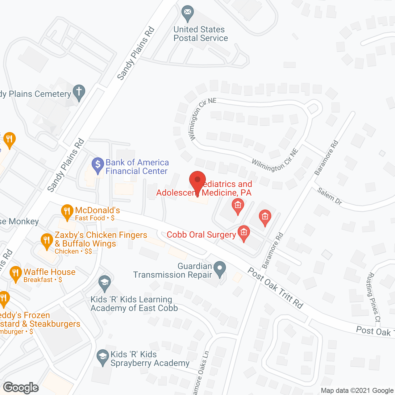 Map of the neighborhood around Golden Rose
