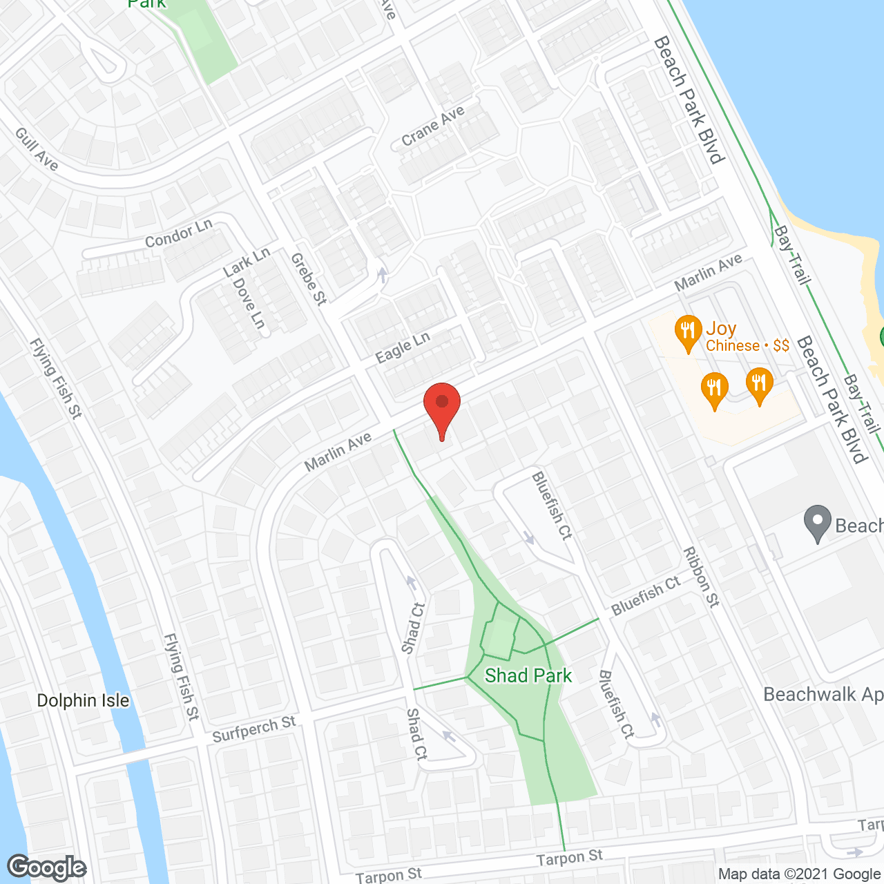 Map of the neighborhood around Mary Rose Brand Care