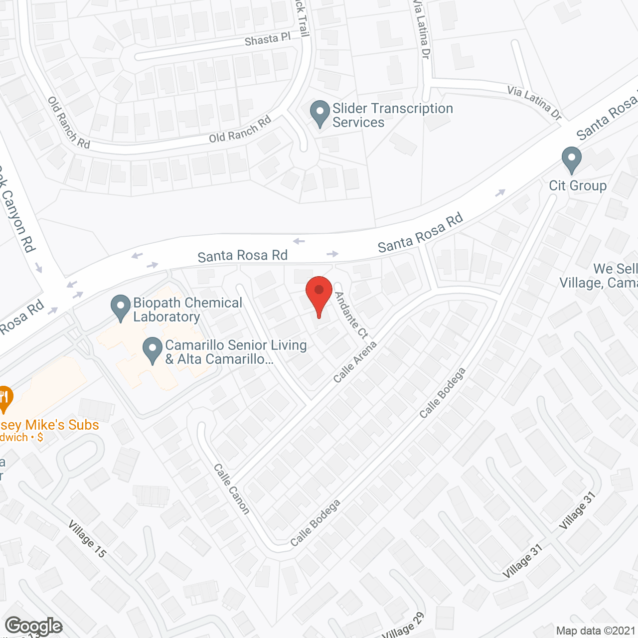 Map of the neighborhood around Sally's Residential Care Home