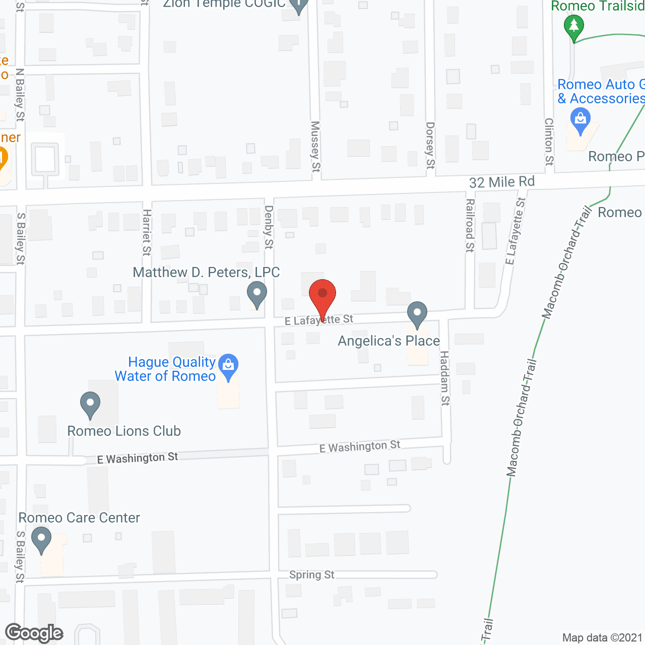 Map of the neighborhood around Angelica's Place