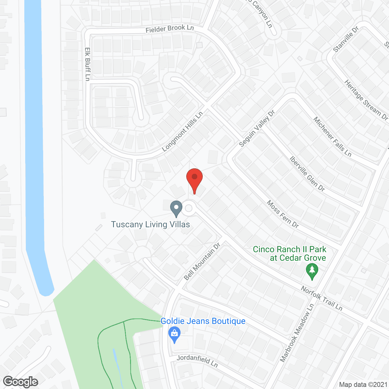 Map of the neighborhood around Tuscany Living Villas