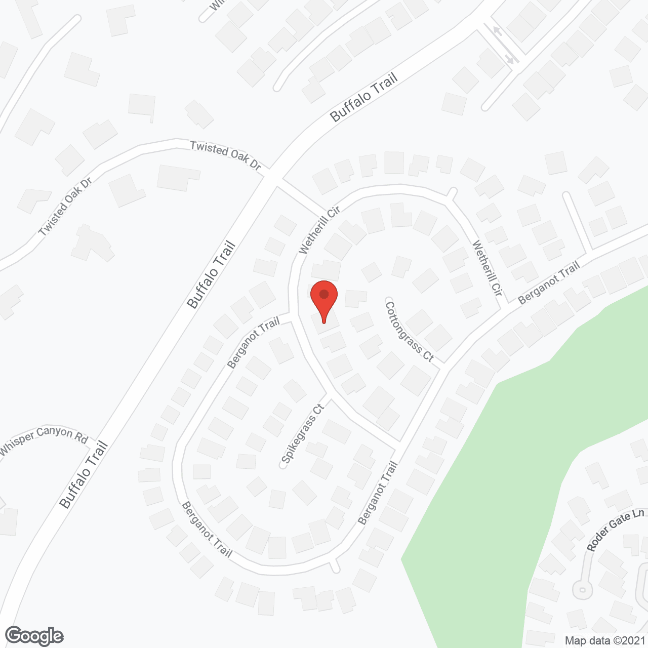 Map of the neighborhood around Blue Spruce Assisted Living Facility