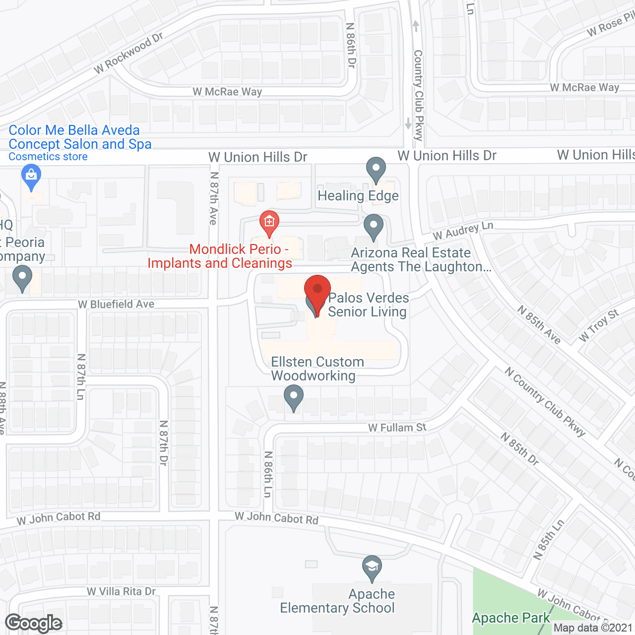 Palos Verdes Senior Living in google map