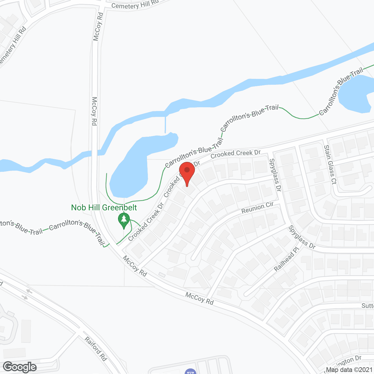 Map of the neighborhood around B and Y Care Home - Carrolton