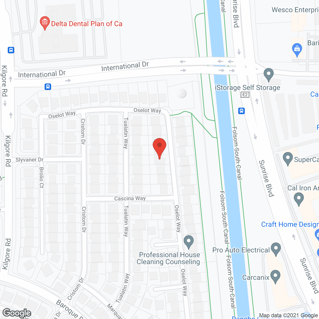 Map of the neighborhood around Elite Home Care