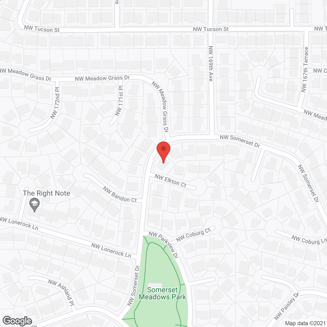 Map of the neighborhood around Tender Touch Adult Care
